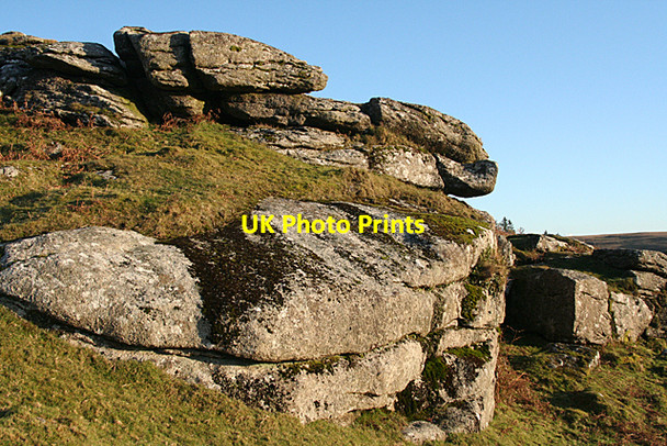 Photo 6"x4" Sheepstor: rock outcrop Sheepstor c2010