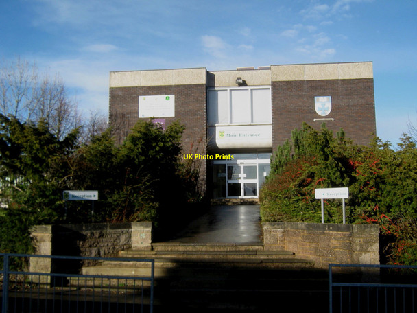 Photo 6"x4" Entrance to St Bede's R C Comprehensive School Peterlee Peterlee c2010