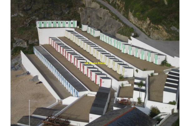 Photo 6"x4" Beach Huts, Tolcarne Newquay\/SW8161 c2010