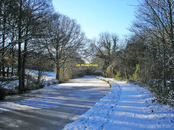 Photo 6"x4" Frozen canal Baildon c2010