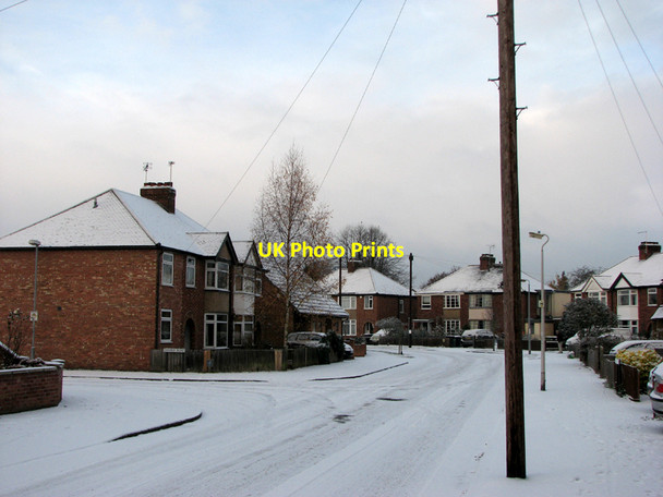 Photo 6"x4" Lichfield Road: a second snowfall in November Cambridge\/TL4658 c2010