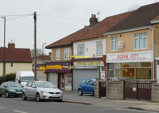 Photo 6"x4" 2010 : Row of shops in Birchwood Road, St. Annes's Park Kingswood\/ST6473 c2010