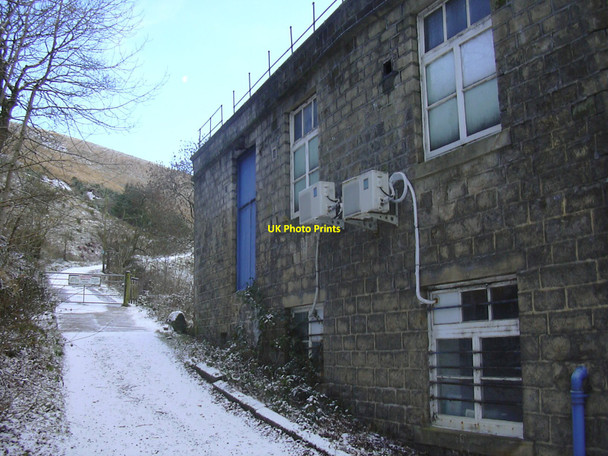 Photo 6"x4" Lane at rear of Stoneswood Mill (Inchfield Pasture Cotton Mill) Bacup Road, Todmorden Todmorden c2010