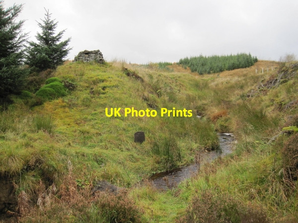 Photo 6"x4" Peat Sike and the remains of Long Low House Low Long Ho c2010
