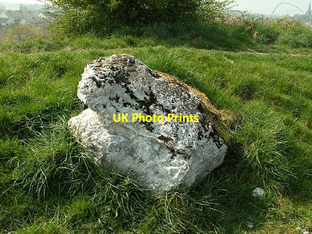 Photo 6"x4" Slag boulder Millom c2007