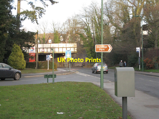 Photo 6"x4" Railway crosses Grange Road, Dorridge B93 Packwood Gullet c2010