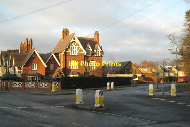 Photo 6"x4" Seven illuminated bollards, Dorridge station B93 Packwood Gullet c2010