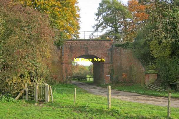 Photo 6"x4" Railway bridge near Bagworth Park Bagworth c2010