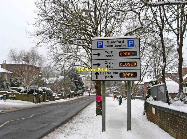 Photo 6"x4" Car parking sign in London Road (A3100) Guildford c2010