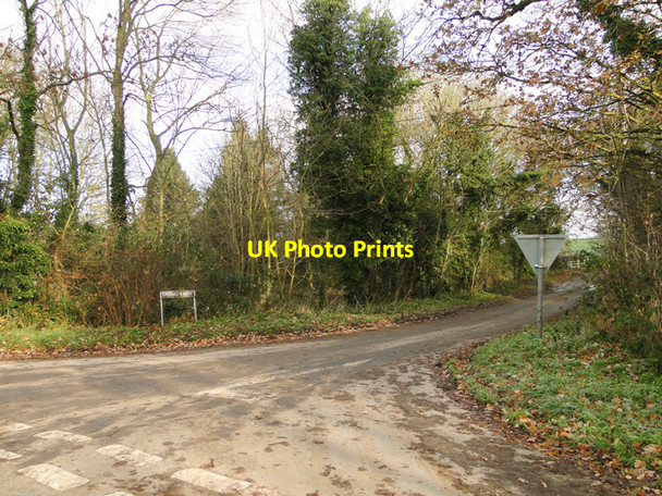 Photo 6"x4" Junction at the west end of Spong Lane Ashby St Mary c2010