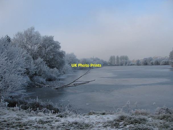 Photo 6"x4" View west along Drummond's Dub Bromsash c2010
