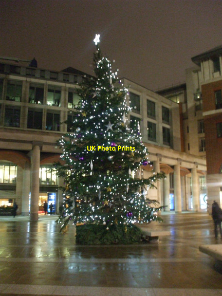 Photo 6"x4" Christmas tree at Paternoster Square, EC4 London c2010