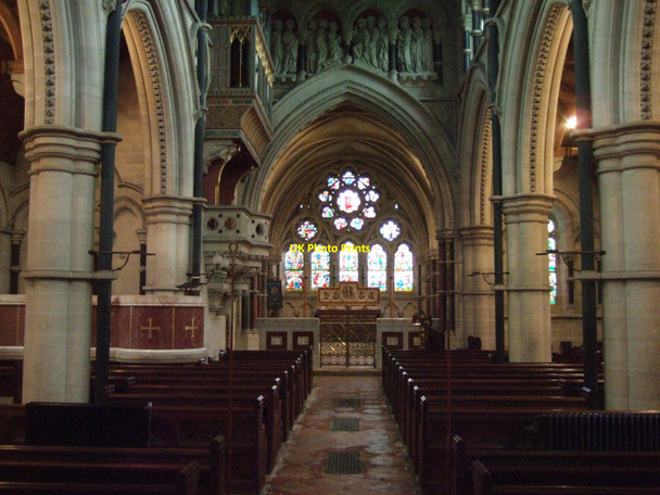 Photo 6"x4" The church of Christ the Consoler, interior looking east Newby\/SE3567 c2010