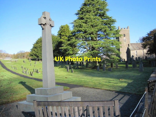 Photo 6"x4" War Memorial and Jesus Church, Troutbeck High Green\/NY4103 c2010