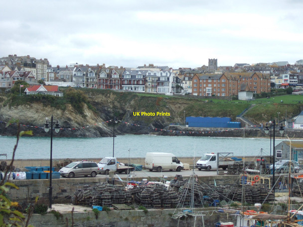 Photo 6"x4" Newquay - view across the harbour to Island Crescent Newquay\/SW8161 c2009