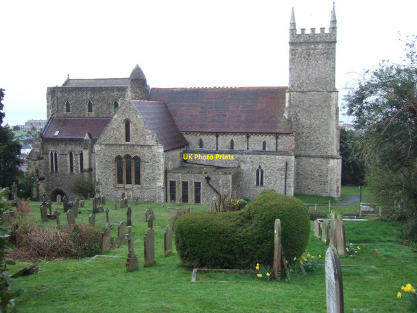 Photo 6"x4" St  Leonard's Church, Hythe, from the north Hythe\/TR1634 c2009