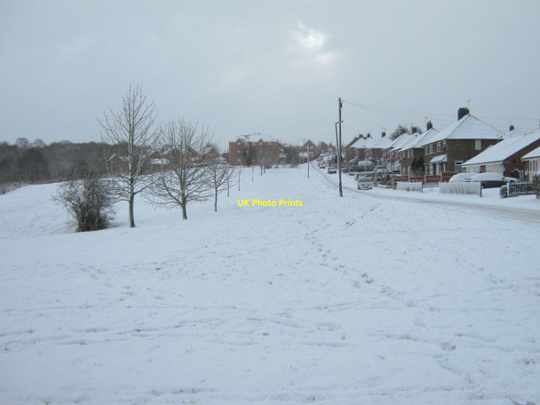 Photo 6"x4" Moorland Road in Winter Biddulph c2010