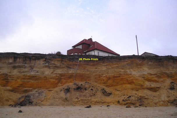 Photo 6"x4" Cliff erosion at Easton Bavents Southwold c2009