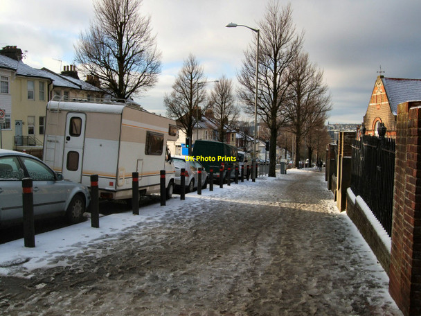 Photo 6"x4" Thawing snow in Elm Grove Brighton\/TQ3106 c2010