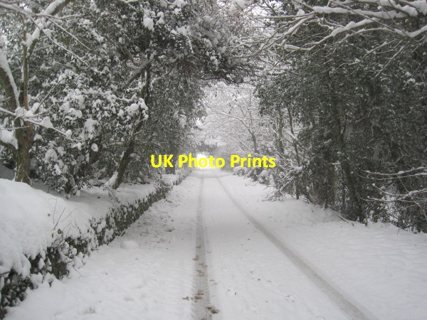 Photo 6"x4" Road towards Wall Chollerford c2010
