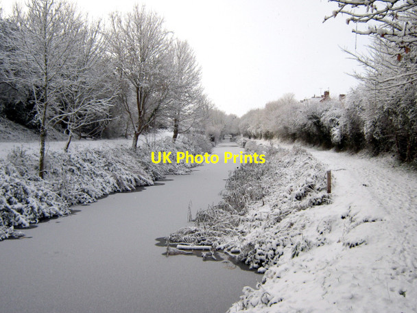 Photo 6"x4" Bridgwater and Taunton Canal in winter Bridgwater c2010