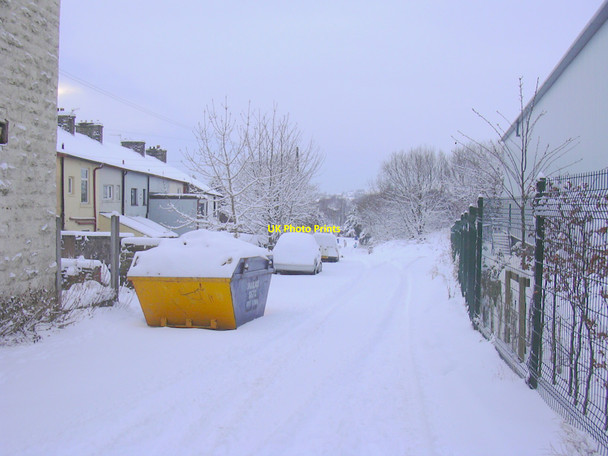 Photo 6"x4" Snow, Gas Street, Haslingden Haslingden c2010
