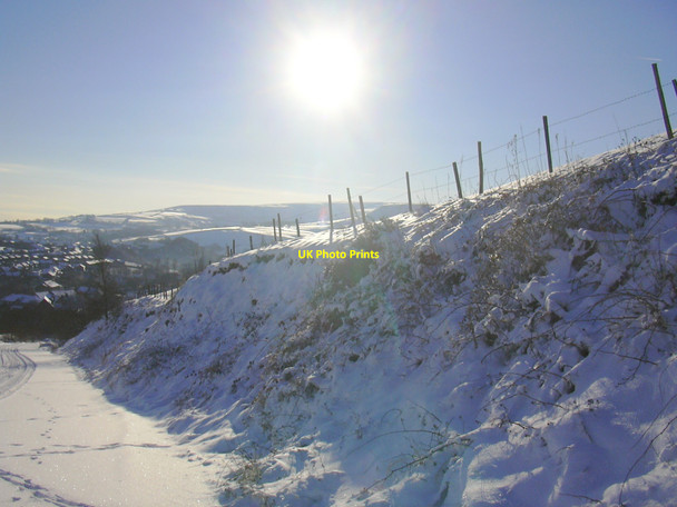 Photo 6"x4" Lane from Hutch Bank Quarry Haslingden c2010