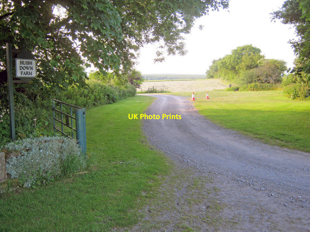 Photo 6"x4" Entrance to Huish Down Farm Oare\/SU1563 c2010