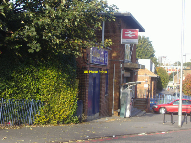 Photo 6"x4" Entrance to Waddon station Wallington\/TQ2964 c2009