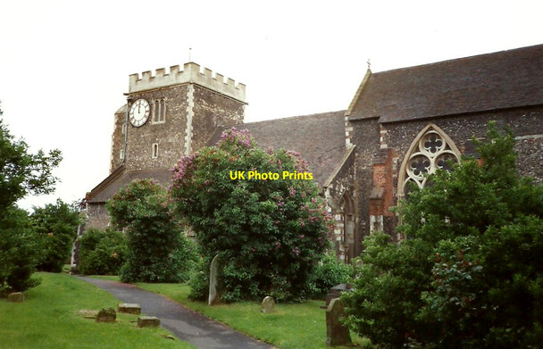 Photo 6"x4" Stone Church Swanscombe c1994