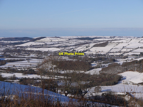 Photo 6"x4" The Rheidol valley under snow Pisgah\/SN6777 c2010