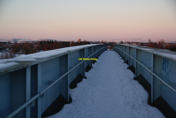 Photo 6"x4" Footbridge over the M61 Kearsley\/SD7505 c2010