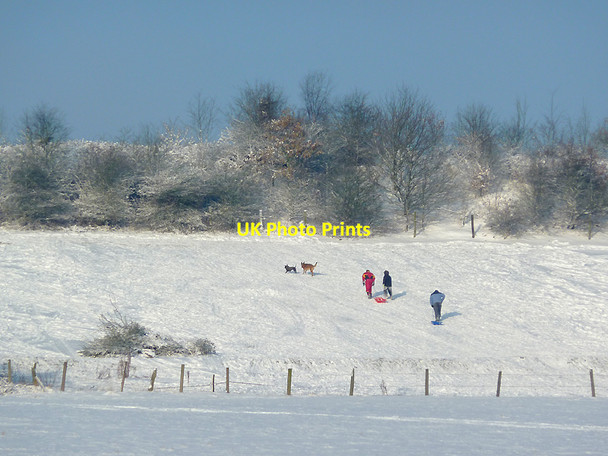 Photo 6"x4" Snow on Colton Hills, Staffordshire Sedgley c2010