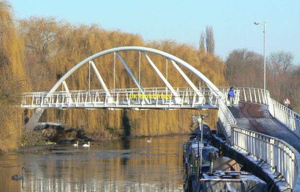 Photo 6"x4" Footbridge over the Cam Cambridge\/TL4658 c2010