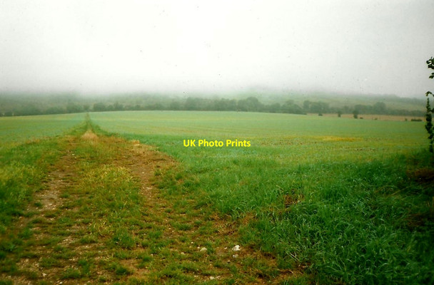 Photo 6"x4" Fog on the North Downs Birling\/TQ6860 c1998