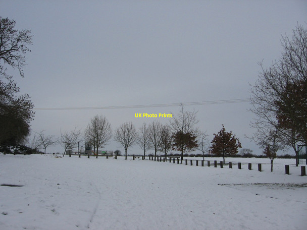 Photo 6"x4" Playing field and children's play area, Whitchurch Oving\/SP7821 c2010