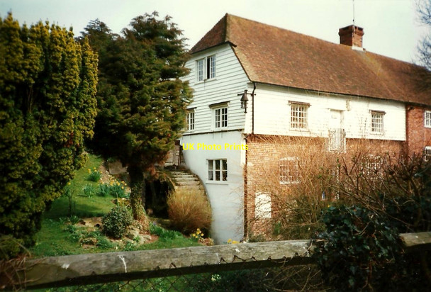 Photo 6"x4" Water wheel and Mill House, Westwell Dunn Street\/TQ9948 c1996