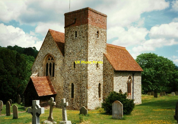 Photo 6"x4" St. Mary's Church, Hastingleigh Bodsham c1997