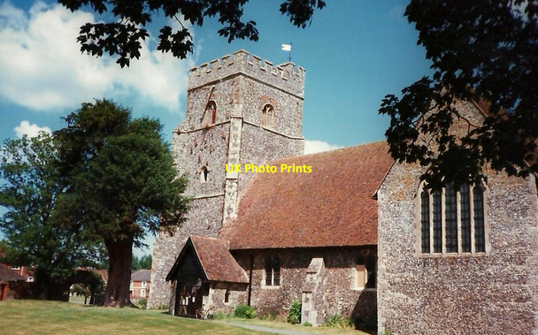 Photo 6"x4" St. Mary's Church, Chartham Chartham c1996