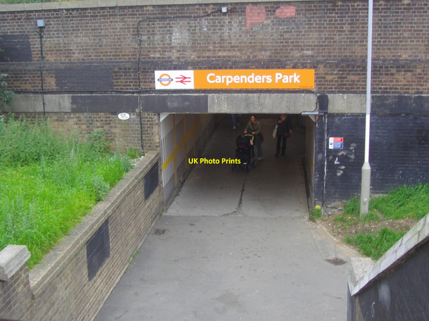 Photo 6"x4" Foot tunnel entrance under railway, South Oxhey Bushey\/TQ1395 c2008
