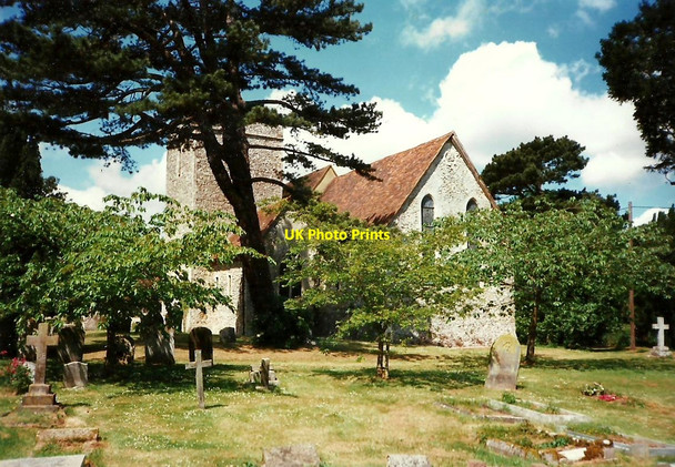 Photo 6"x4" St. Peter & St. Paul Church, Upper Hardres Upper Hardres Court c1997