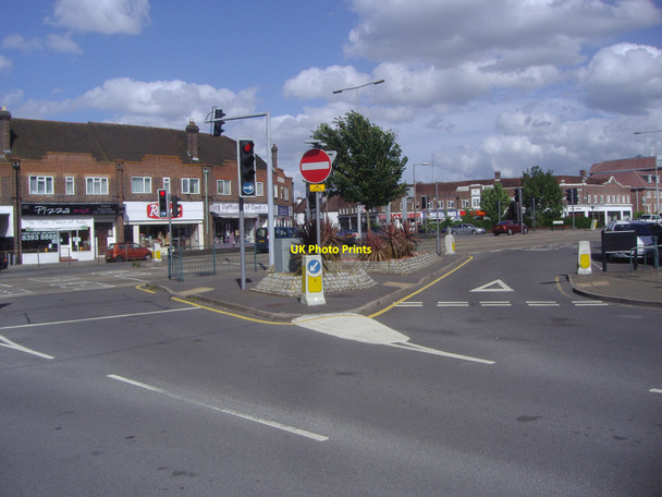 Photo 6"x4" Bradford Drive junction with Kingston Road, Stoneleigh Ewell c2008