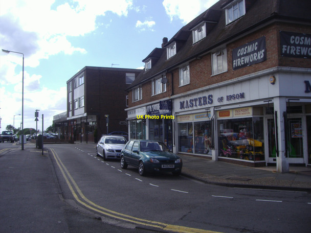Photo 6"x4" Shops on Tattenham Crescent, Epsom Downs Epsom c2008