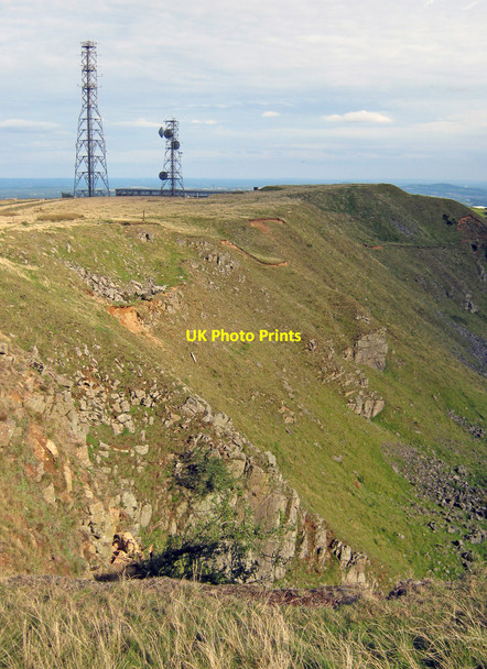 Photo 6"x4" Communications masts on Clee Hill Dhustone c2010
