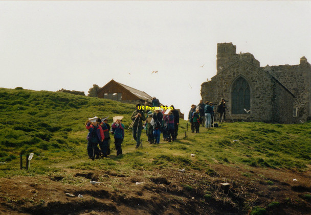 Photo 6"x4" Footpath to St Cuthbert's Church Inner Farne Seahouses c1995