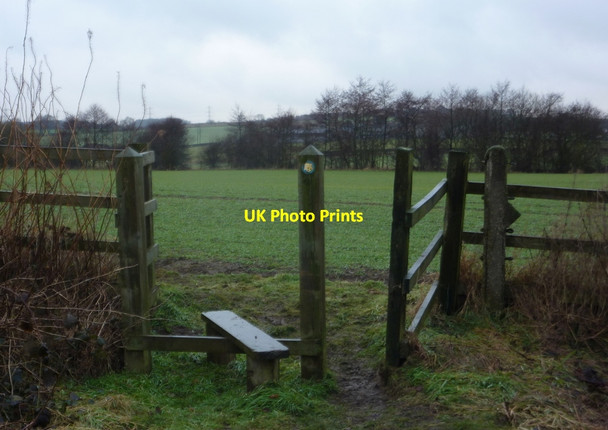 Photo 6"x4" Stile for footpath to Heath Bolsover c2011