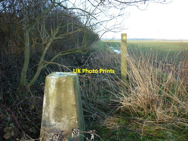 Photo 6"x4" Trig point #S2463 at Beacon Hill, South Holderness Welwick c2011