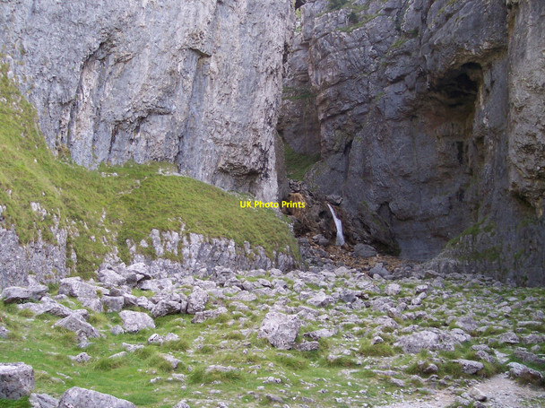 Photo 6"x4" Gordale Scar waterfall Malham\/SD9062 c2004