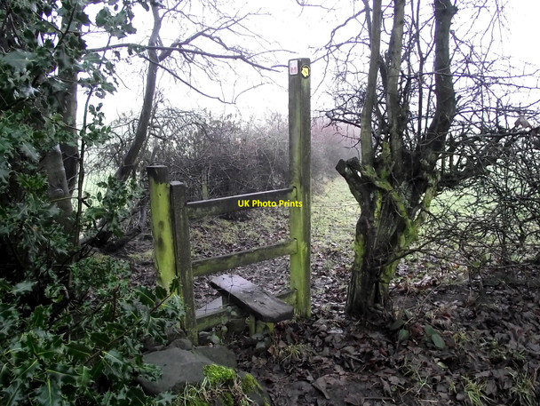 Photo 6"x4" Footpath to Baileys Bank Lane Biddulph c2010