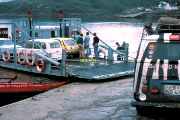 Photo 6"x4" Kylesku Ferry - 1975 Kylesku c1975